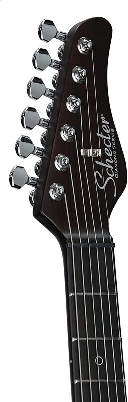 open zoom image for Schecter Nick Johnston Traditional HH Electric Guitar, Atomic Mercury, Headstock Left Front