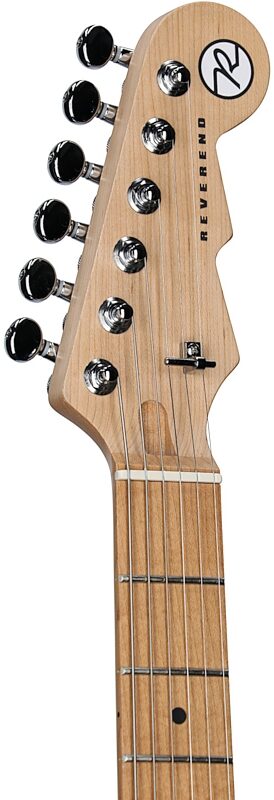 open zoom image for Reverend Six Gun TL Electric Guitar, Army Green, Headstock Left Front