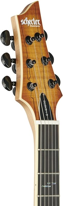 open zoom image for Schecter C-1 Exotic Electric Guitar, Spalted Maple, Headstock Left Front
