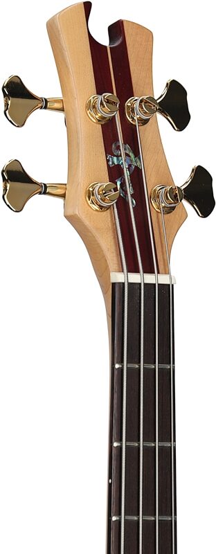 open zoom image for Tobias Classic IV Electric Bass (with Gig Bag), Satin Natural, Headstock Left Front