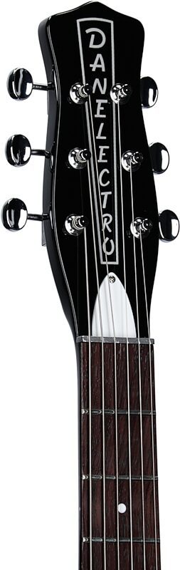open zoom image for Danelectro '59 MOD NOS Electric Guitar, Black, Headstock Left Front