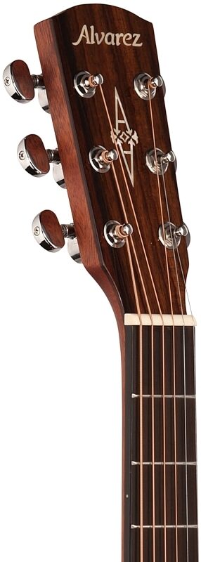 open zoom image for Alvarez AD66CE Dreadnought Acoustic-Electric Guitar, Shadowburst, Headstock Left Front