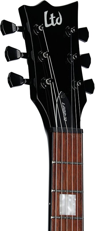 open zoom image for ESP LTD EC-201FT Electric Guitar, Black, Open Box (Very Good), Headstock Left Front