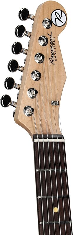 open zoom image for Reverend Pete Anderson Signature Eastsider E Electric Guitar, Midnight Black, Headstock Left Front
