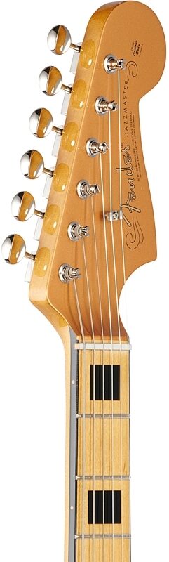 open zoom image for Fender Troy Van Leeuwen Jazzmaster Electric Guitar, with Maple Fingerboard (with Case), Copper Age, Headstock Left Front