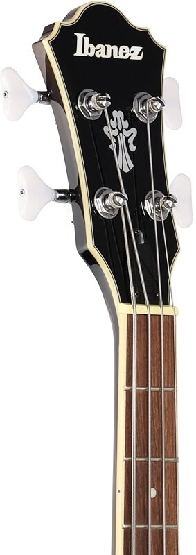 open zoom image for Ibanez AFB200 Artcore Hollowbody Electric Bass, Transparent Black Sunburst, Headstock Left Front
