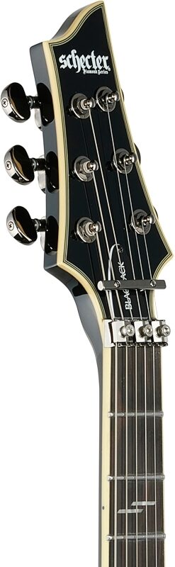 open zoom image for Schecter C-1 FR-S Blackjack Electric Guitar, Gloss Black, Open Box (Good), Headstock Left Front