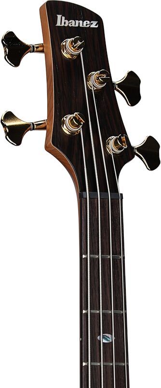 open zoom image for Ibanez SR3500 Prestige Electric Bass (with Case), Black, Headstock Left Front