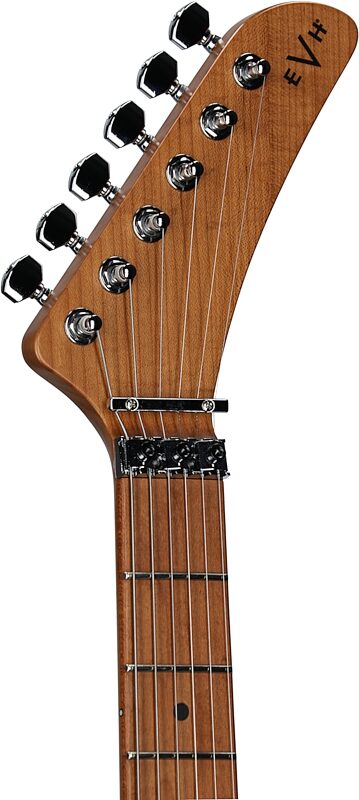 open zoom image for EVH Eddie Van Halen 5150 Series DX QM Electric Guitar, with Baked Maple Fingerboard (and Gig Bag), Pacific Drift, Headstock Left Front
