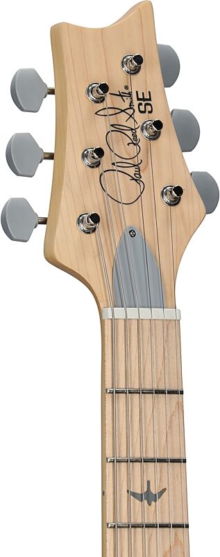open zoom image for PRS Paul Reed Smith SE Silver Sky Electric Guitar, Maple Fretboard (with Gig Bag), Nylon Blue, Headstock Left Front