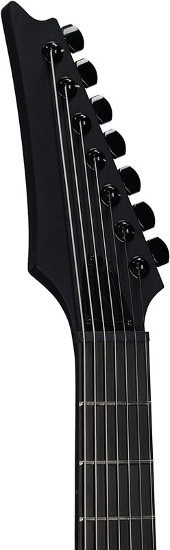open zoom image for Ibanez RGDRB71 Iron Label Electric Guitar, 7-String, Black Flat, Headstock Left Front