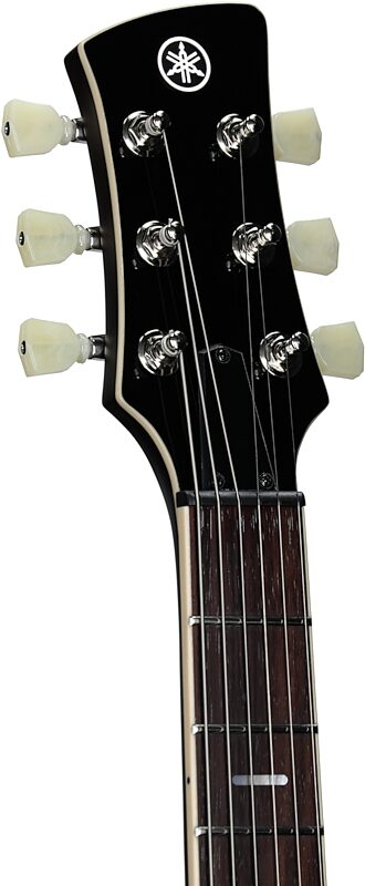 open zoom image for Yamaha Revstar Standard RSS02T Electric Guitar (with Gig Bag), Sonic Blue, Headstock Left Front