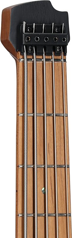 open zoom image for Cort Space 5 Headless Electric Bass, Stardust Black, Headstock Left Front