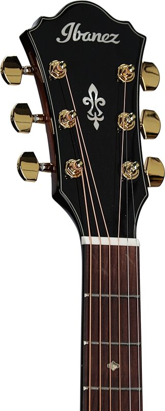 open zoom image for Ibanez AE340FMH Acoustic-Electric Guitar, Mahogany Sunburst High Gloss, Headstock Left Front