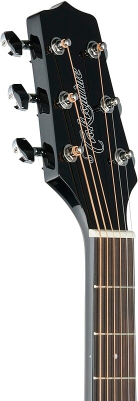 open zoom image for Takamine GD30CE Dreadnought Cutaway Acoustic-Electric Guitar, Black, Headstock Left Front