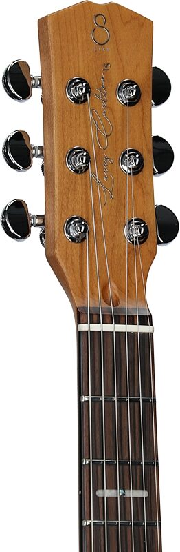 open zoom image for Sire Larry Carlton I5H Electric Guitar, Inca Silver, Headstock Left Front