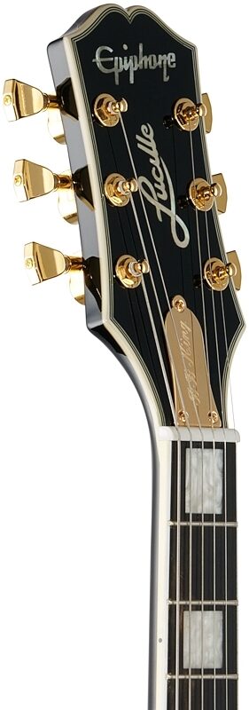 open zoom image for Epiphone B.B. King Lucille Electric Guitar (with EpiLite Case), Ebony, Headstock Left Front