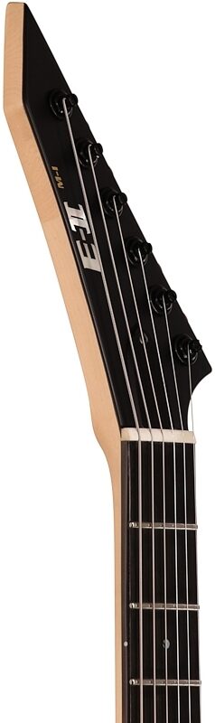 open zoom image for ESP E-II M-1 NT Electric Guitar (with Case), Black Satin, Headstock Left Front