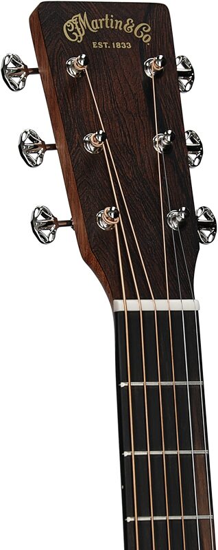 open zoom image for Martin DC-13E Modern Acoustic-Electric Guitar (with Soft Case), Natural, Headstock Left Front