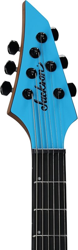 open zoom image for Jackson Pro Sig Misha Mansoor ET6 Electric Guitar, Riviera Blue, Headstock Left Front