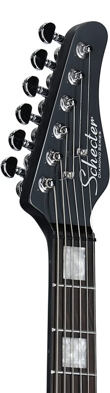 open zoom image for Schecter PT EX Extended Range Electric Guitar, Dorian Gray, Headstock Left Front