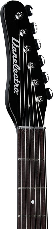 open zoom image for Danelectro '56 Baritone Electric Guitar, Left-Handed, Black, Headstock Left Front