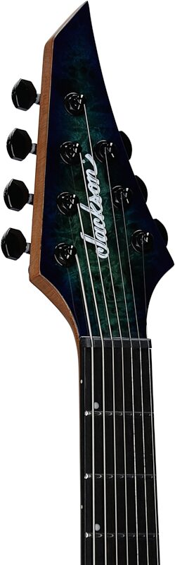 open zoom image for Jackson Misha Mansoor HT7 Electric Guitar, 7-String (with Gig Bag), Chlorine, Headstock Left Front