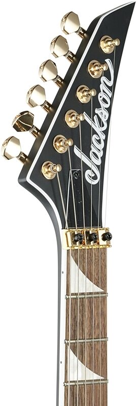 open zoom image for Jackson X Series Soloist SLX DX Electric Guitar (with Poplar Body), Satin Black, Headstock Left Front