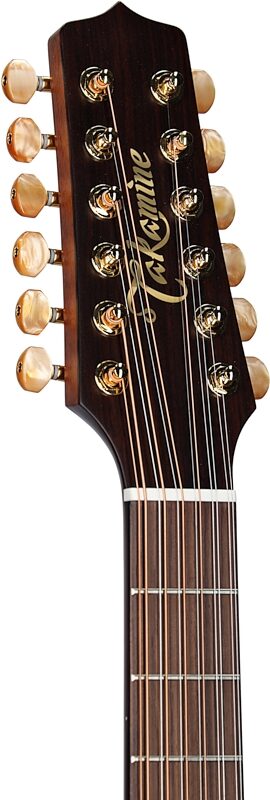 open zoom image for Takamine P3DC12 Acoustic-Electric Guitar, 12-String (with Case), Natural Satin, Headstock Left Front