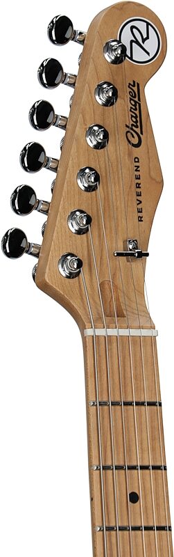 open zoom image for Reverend Charger 290-2 Electric Guitar, Purple Punch, Roasted Maple Fretboard, Headstock Left Front