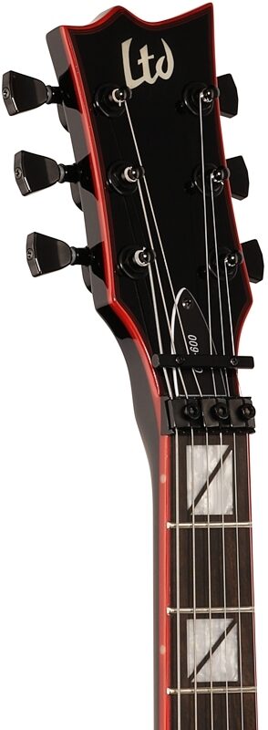 open zoom image for ESP LTD Gary Holt GH-600 Electric Guitar (with Case), Black, Headstock Left Front