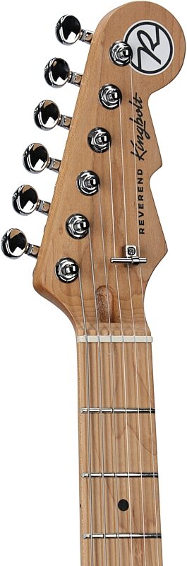 open zoom image for Reverend Kingbolt H290 Electric Guitar, Feisty Red, Headstock Left Front