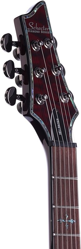 open zoom image for Schecter C-1 Hellraiser Electric Guitar, Black Cherry, Headstock Left Front