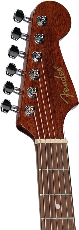 open zoom image for Fender California Standard Redondo Mini Acoustic Guitar (with Gig Bag), Natural, Headstock Left Front