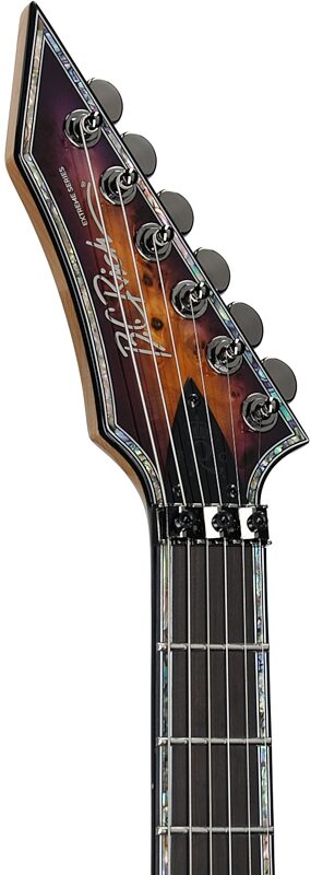 open zoom image for B.C. Rich Warlock Extreme Exotic FR Electric Guitar, Purple Haze, Headstock Left Front