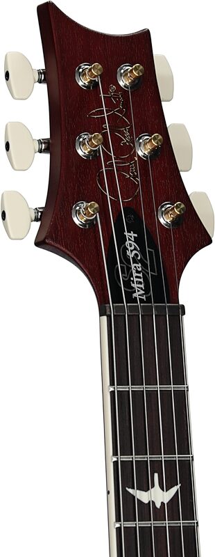 open zoom image for PRS Paul Reed Smith S2 Satin Mira 594 Electric Guitar (with Gig Bag), Dark Cherry Sunburst, Headstock Left Front