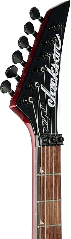 open zoom image for Jackson Pro Phil Demmel Demmelition Electric Guitar, Red Tide Fade, Headstock Left Front