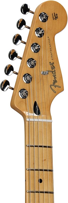 open zoom image for Fender Player II Stratocaster Chambered Ash Electric Guitar, Maple Fingerboard, Cherry Burst, Headstock Left Front