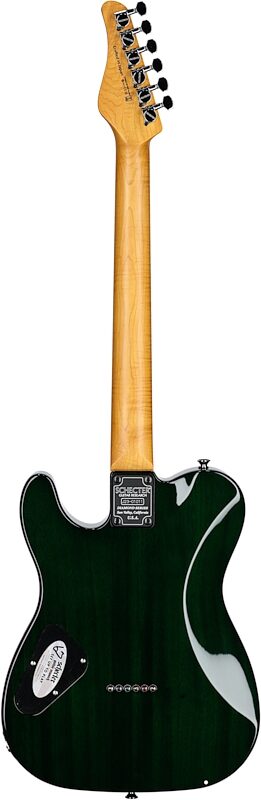open zoom image for Schecter Japan PT Classic Electric Guitar (with Case), Caribbean Fade Burst, Serial Number J23-01011, Full Straight Back