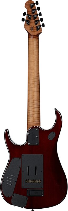 open zoom image for Ernie Ball Music Man John Petrucci JP15 7 Electric Guitar, 7-String (with Case), Red Tide Quilt, Maple Fretboard, Serial Number K07120, Full Straight Back