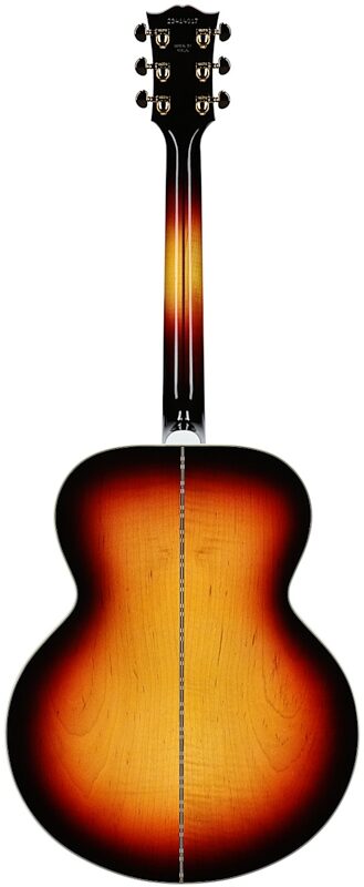 open zoom image for Gibson SJ-200 Standard Maple Jumbo Acoustic-Electric Guitar (with Case), Tri-Burst, Serial Number 23414017, Full Straight Back