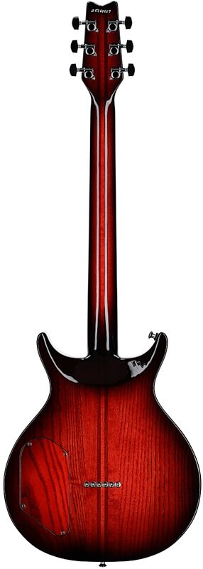 open zoom image for Washburn USA Hawk Electric Guitar, Vintage Sunburst, Serial Number 25060007, Full Straight Back