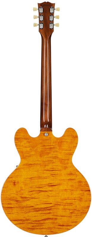 open zoom image for Gibson ES-335 Figured Electric Guitar (with Case), Honey Amber, Serial Number 219550153, Full Straight Back