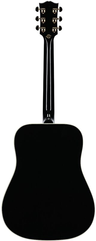 open zoom image for Gibson Hummingbird Custom Acoustic-Electric Guitar (with Case), Ebony, Serial Number 21615033, Full Straight Back
