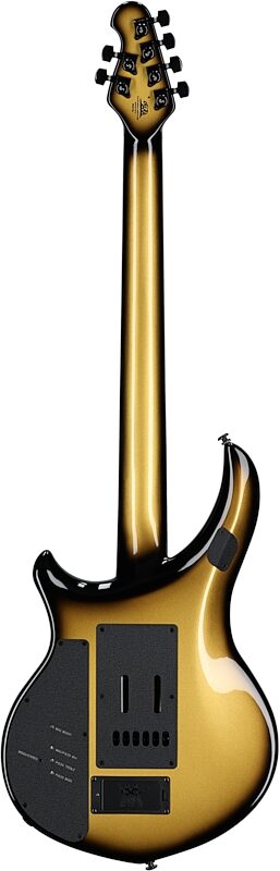 open zoom image for Ernie Ball Music Man Majesty 6 Electric Guitar (with Mono Gig Bag), Gold Eclipse, Serial Number M08758, Full Straight Back