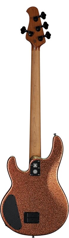 open zoom image for Ernie Ball Music Man DarkRay Electric Bass (with Mono Soft Case), Gold Bar, Roasted Maple Fretboard, Serial Number S12776, Full Straight Back