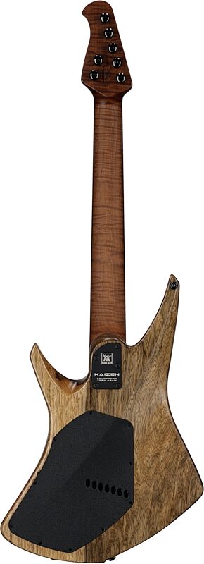 open zoom image for Ernie Ball Music Man Kaizen 7 Electric Guitar (with Case), Black Limba, Ebony Fretboard, Serial Number S12424, Full Straight Back