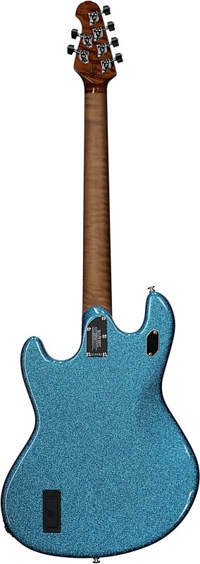 open zoom image for Ernie Ball Music Man StingRay HT Electric Guitar (with Mono Soft Case), Brilliant Blue Sparkle, Ebony Fretboard, Serial Number H10937, Full Straight Back