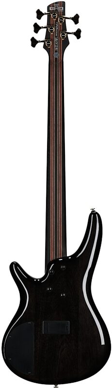 open zoom image for Ibanez SR2605 Premium Electric Bass, 5-String (with Gig Bag), Cerulean Blue Burst, Serial Number I250706027, Full Straight Back