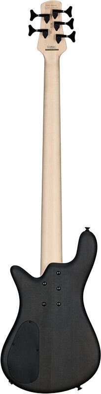 open zoom image for Spector Euro 5 LX Bass Guitar (with Gig Bag), Black Satin Matte, Serial Number ]C121NB22103, Full Straight Back